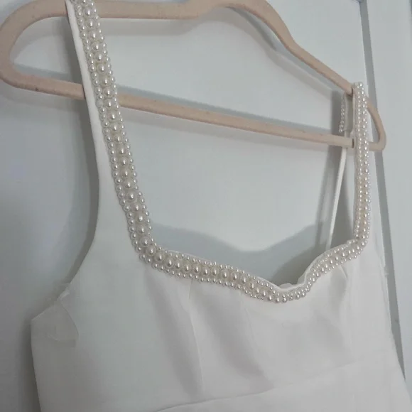 Ines maxi bridal Square Neck Bodycon Dress - Picture 5 of 8